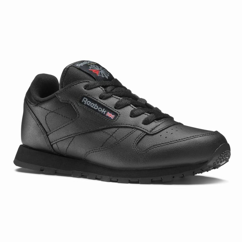 Reebok Classic Leather Tenisky Chlapcenske - Čierne TS9195ZT